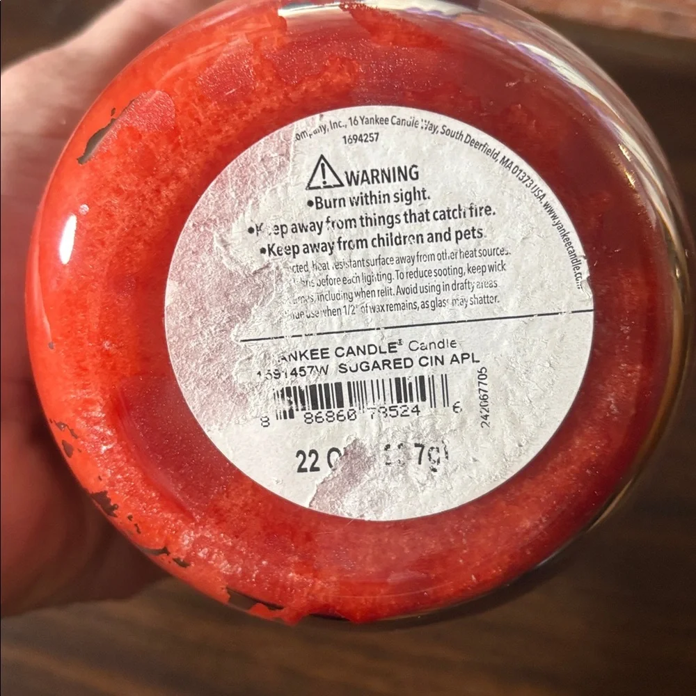 Yankee Candle Sugared Cinnamon Apple Large Jar